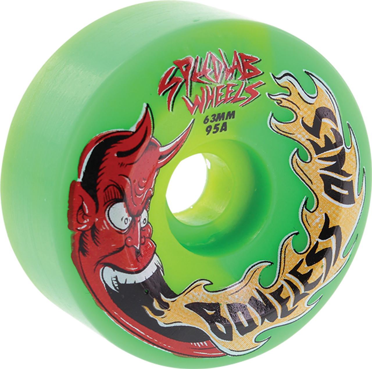 SPEEDLAB THE BONELESS ONES 63mm 95a GREEN WHEELS SET