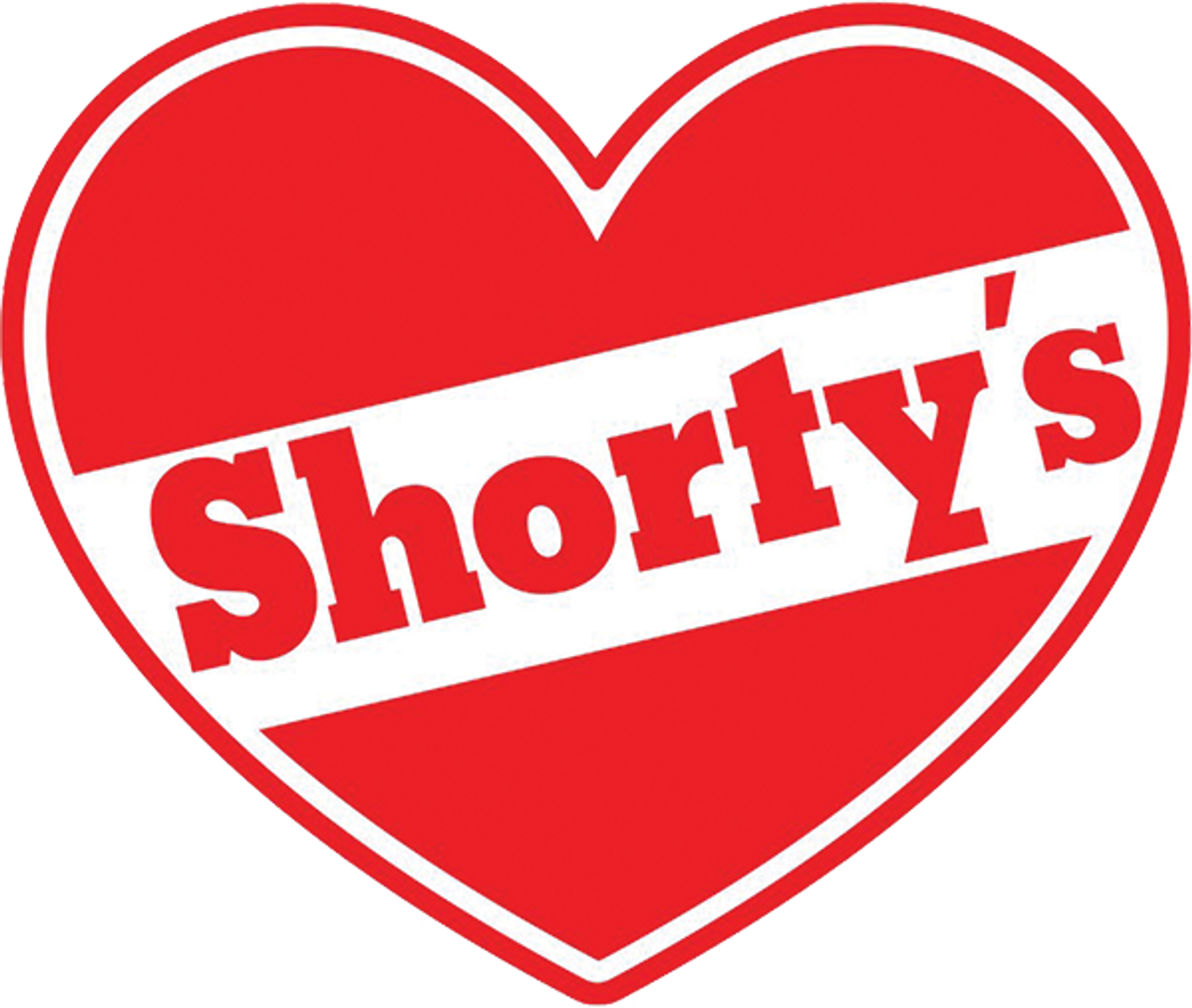 SHORTYS HEART 2.5" DECAL (2 PACK)