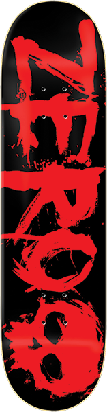 ZERO BLOOD SKATEBOARD DECK-8.25 BLK/RED