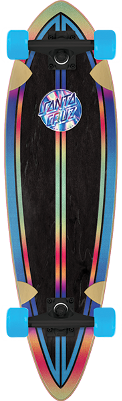 SANTA CRUZ IRIDESCENT DOT PINTAIL SKATEBOARD COMPLETE-9.2x33