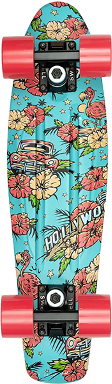 SWELL 22" SKATEBOARD COMPLETE HOLLYWOOD FLAMINGO