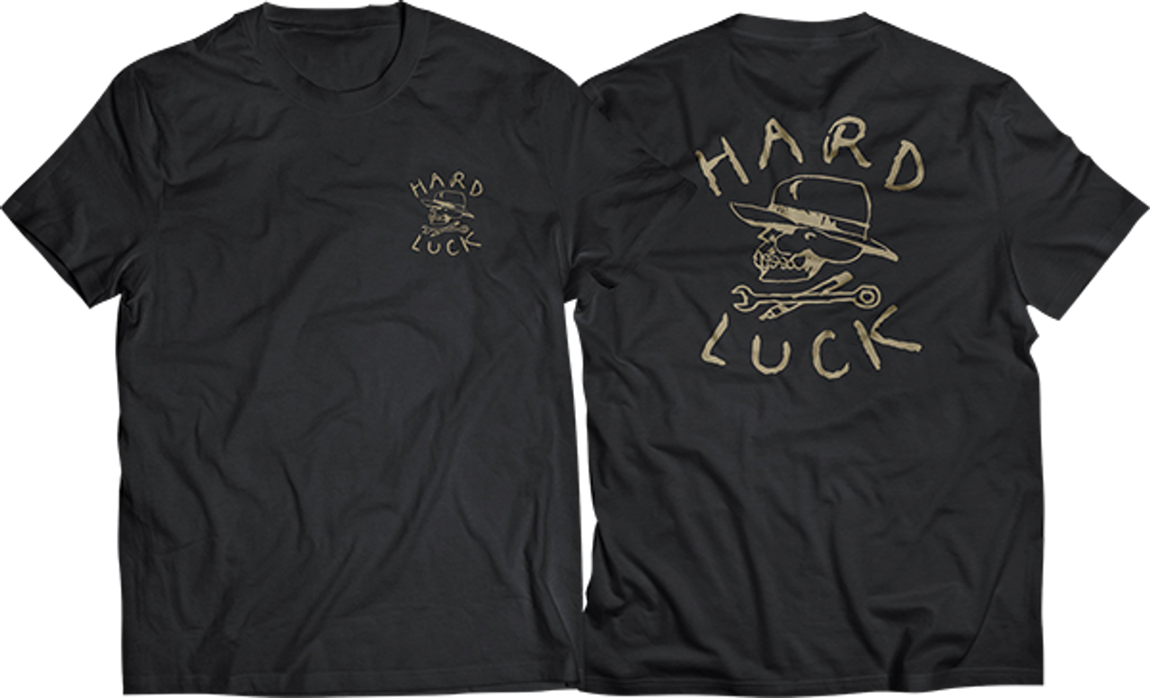 HARD LUCK OG LOGO SS SMALL BLK/GOLD