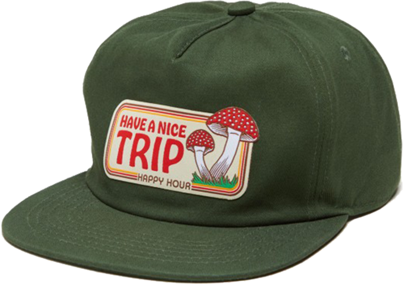 HAPPY HOUR HAVE A NICE TRIP HAT ADJ-GREEN