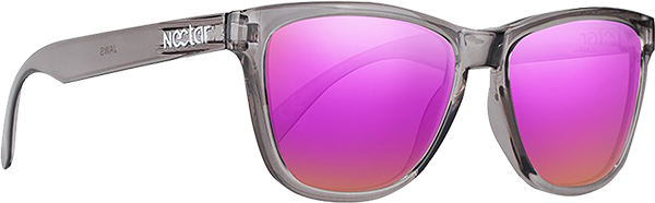NECTAR SUNGLASSES CHUCKTOWN TRANS GREY/PINK