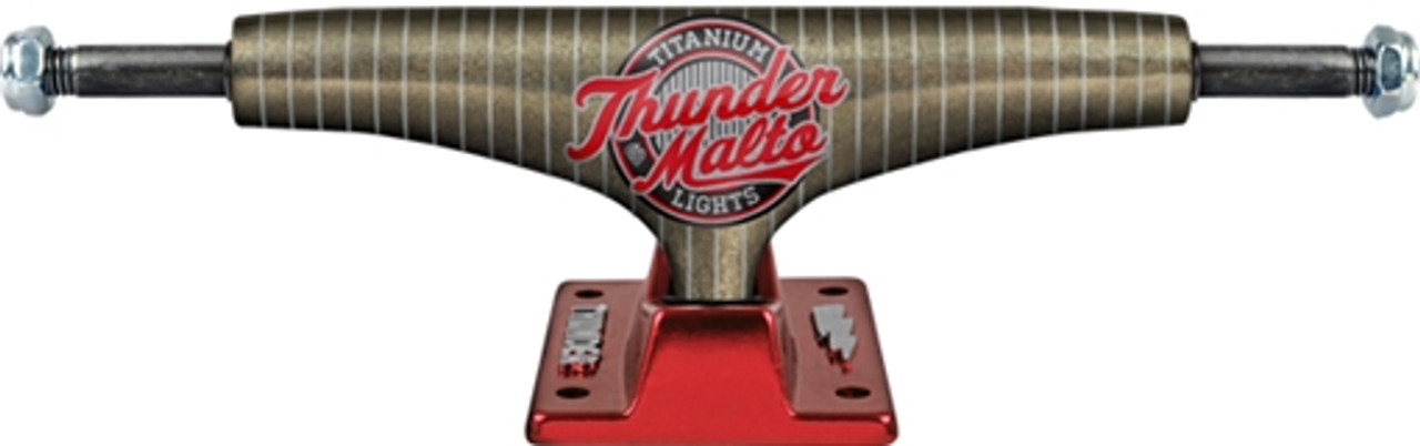 THUNDER MALTO HI 145 TITANIUM LIGHT SIL/RED Set of 2 Trucks