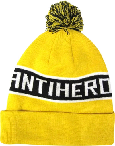 Anti Hero Pom Cuff Beanie Mustard 