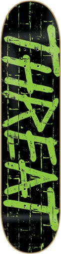 THREAT SPRAY PAINT SKATEBOARD DECK-8.0 BLK/GRN