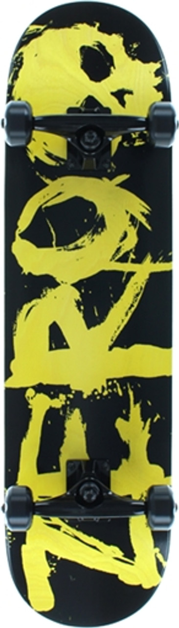 ZERO BLOOD K/O SKATEBOARD COMPLETE-8.12 BLK/YEL