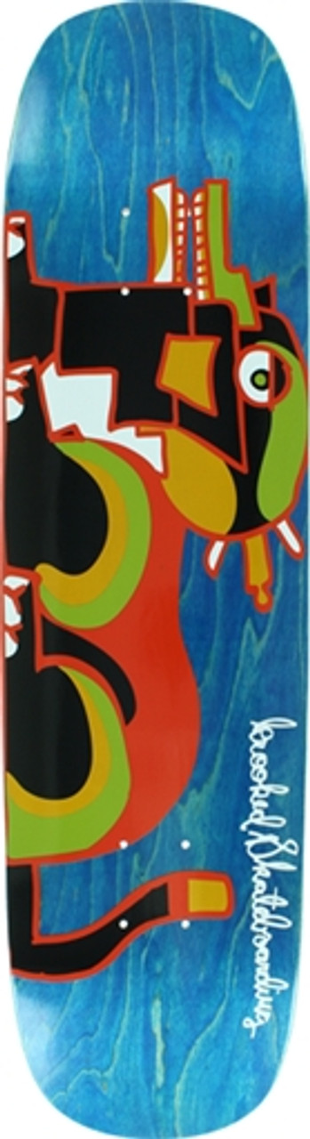 KROOKED DOG DAY NOSE FACE SKATEBOARD DECK-8.25x32.01 ASSORTED COLOR