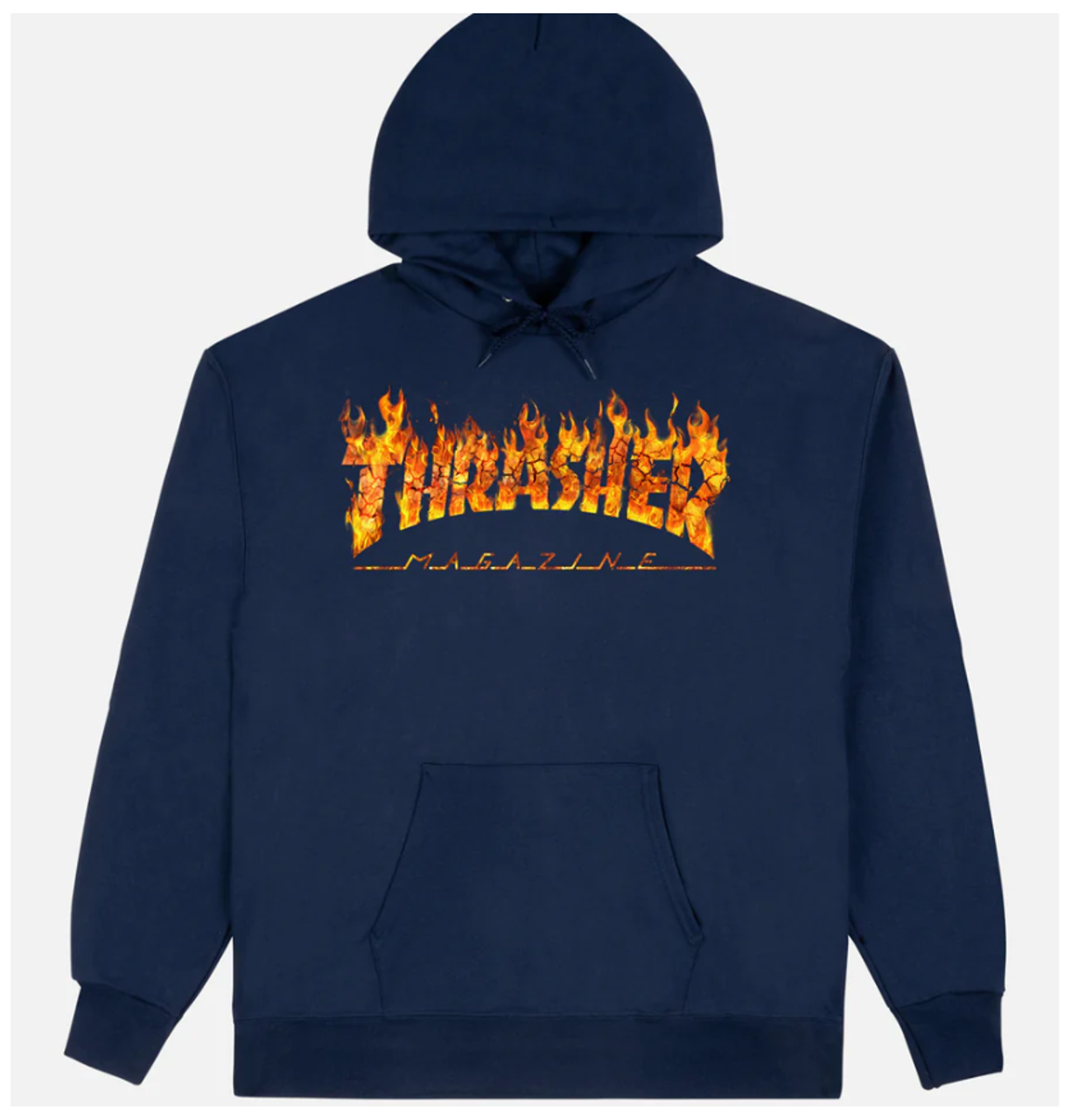 Thrasher Inferno Hoodie Navy Orange