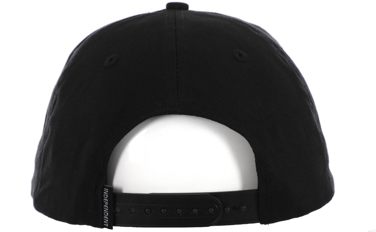 Independent Groundwork Mid Profile Hat Charcoal Black White Snapback