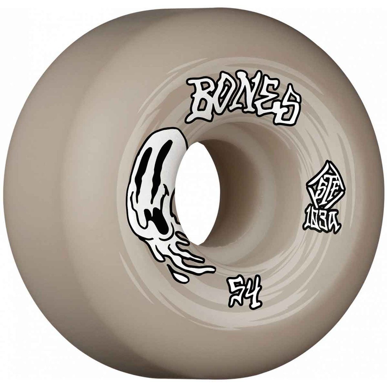 Bones Ghosted V5 Sc Wheels Set White Black 54mm103a