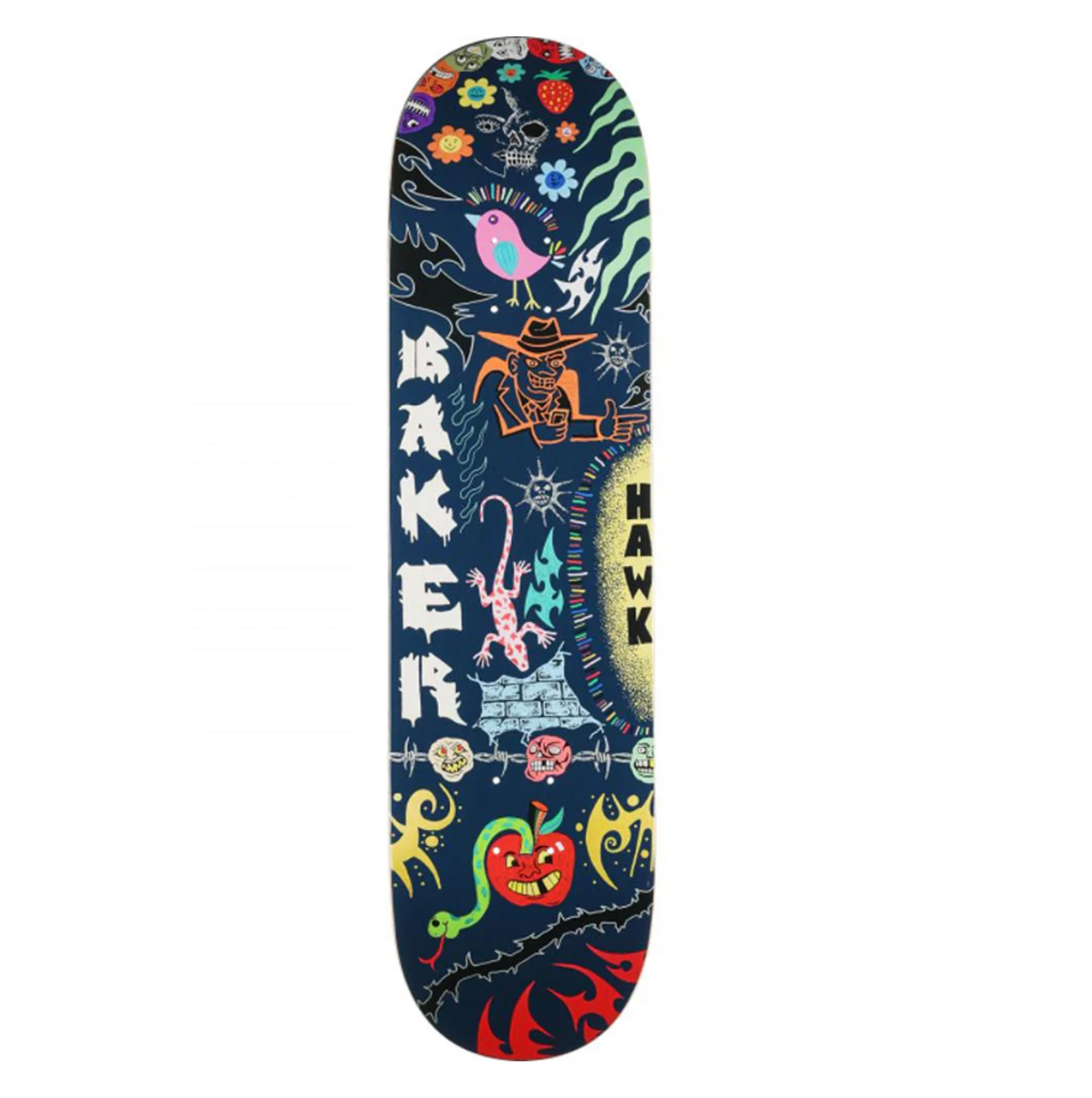 Baker Hawk Another Thing Coming Skate Deck Blue Stain 8.12