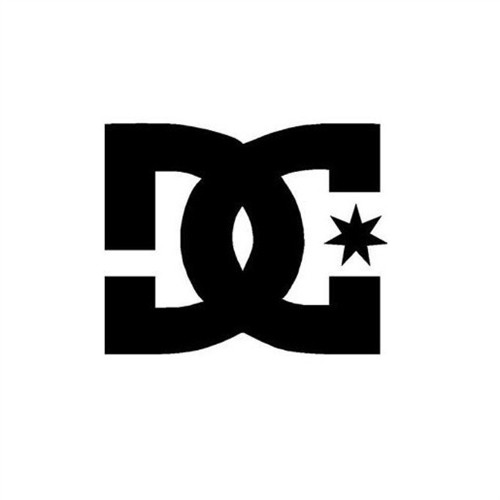 DC Logo DieCut Sticker Black 3inch
