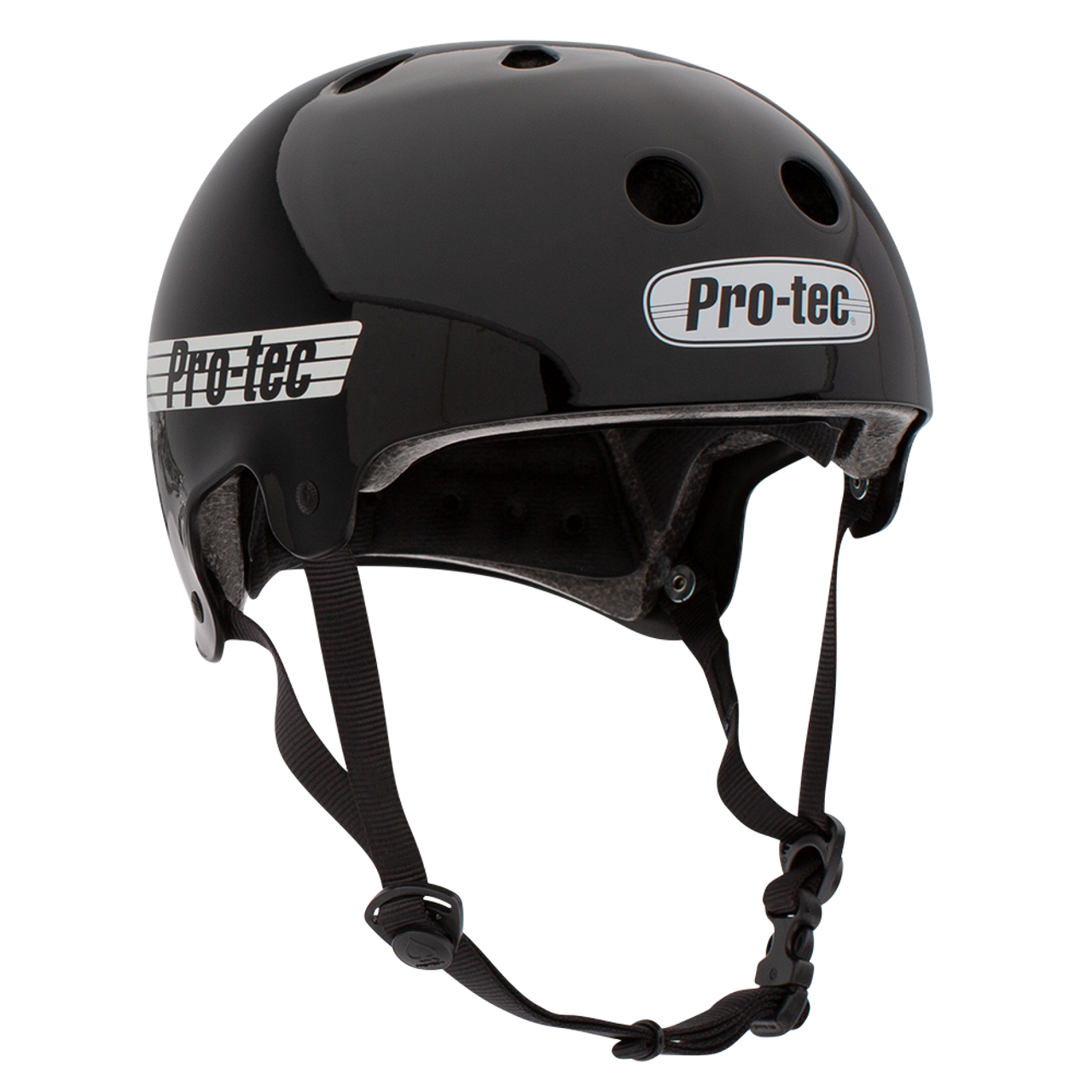 Protec Old School CERTFIED Helmet Gloss Black Large