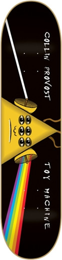 TOY MACHINE PROVOST DARKSIDE SKATEBOARD DECK-8.37