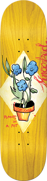 KROOKED KNOX BLUE FLOWERS SKATEBOARD DECK-8.5