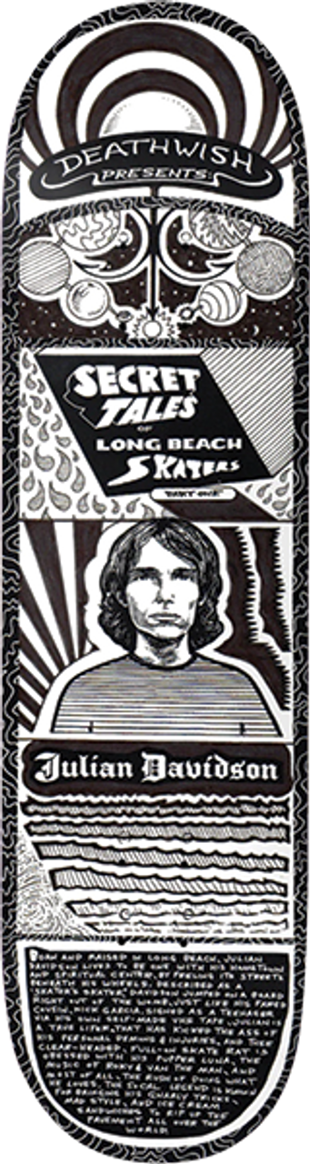 DEATHWISH DAVIDSON SECRET TALES SKATEBOARD DECK-8.5