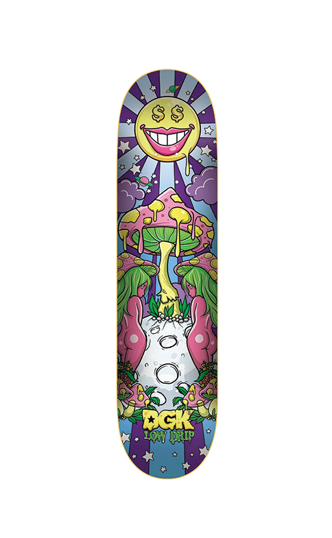 DGK MOONSHINE Skateboard Deck BLACK 8.5