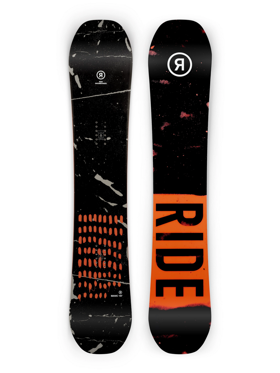 Ride Manic Snowboard Black Red 158w