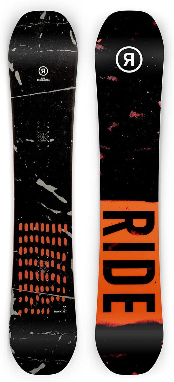 Ride Manic Snowboard Black Red 163 | Boardparadise.com