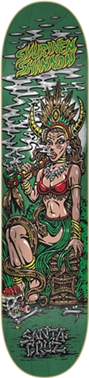 SANTA CRUZ SHURIKEN VOODOO PRINCESS Skateboard Deck-8.0