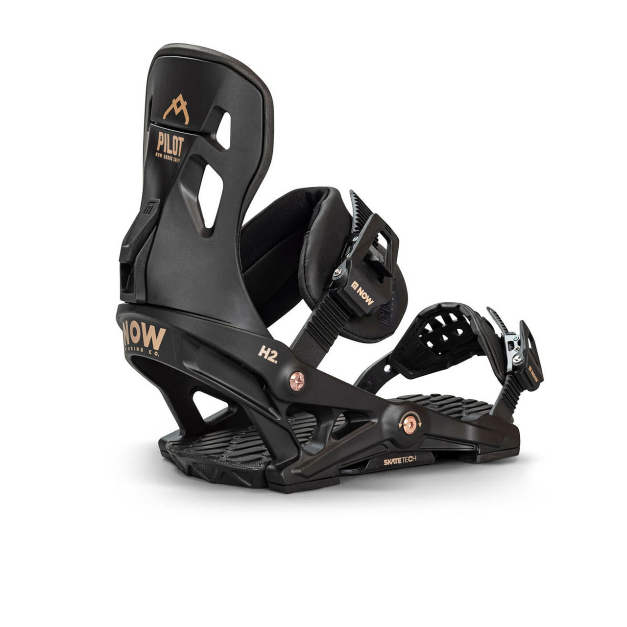 Now Pilot Snowboard Bindings Black Medium | Boardparadise.com
