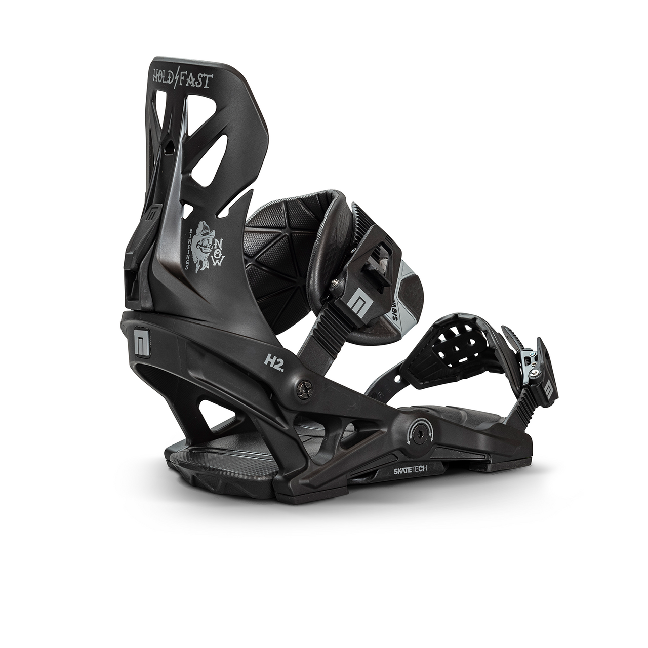 NOW Brigade Snowboard Bindings Black Silver Small