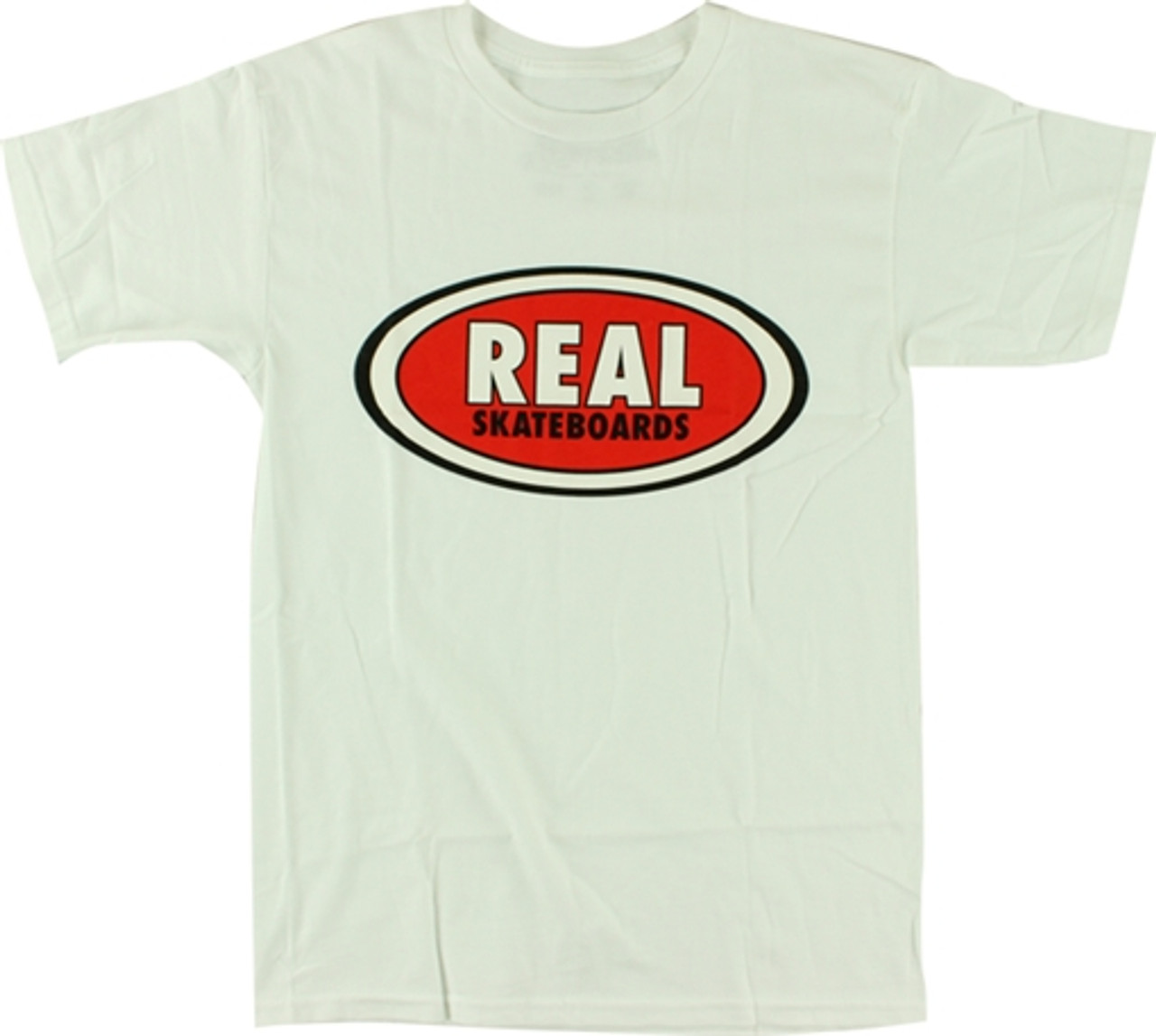 REAL OG OVAL SS TSHIRT SMALL WHT/RED/BLK