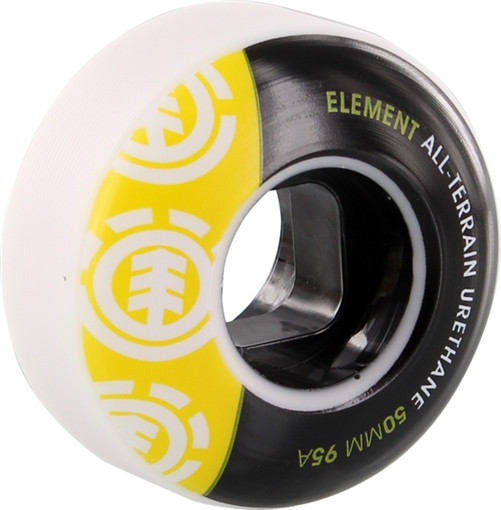 ELEMENT SECTION 50mm WHT BLK/YELEMENT 95a at  Skateboard Wheels Set