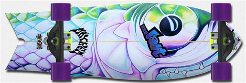 Lost Pelagic Fish Longboard SKATEBOARD COMPLETE Purple