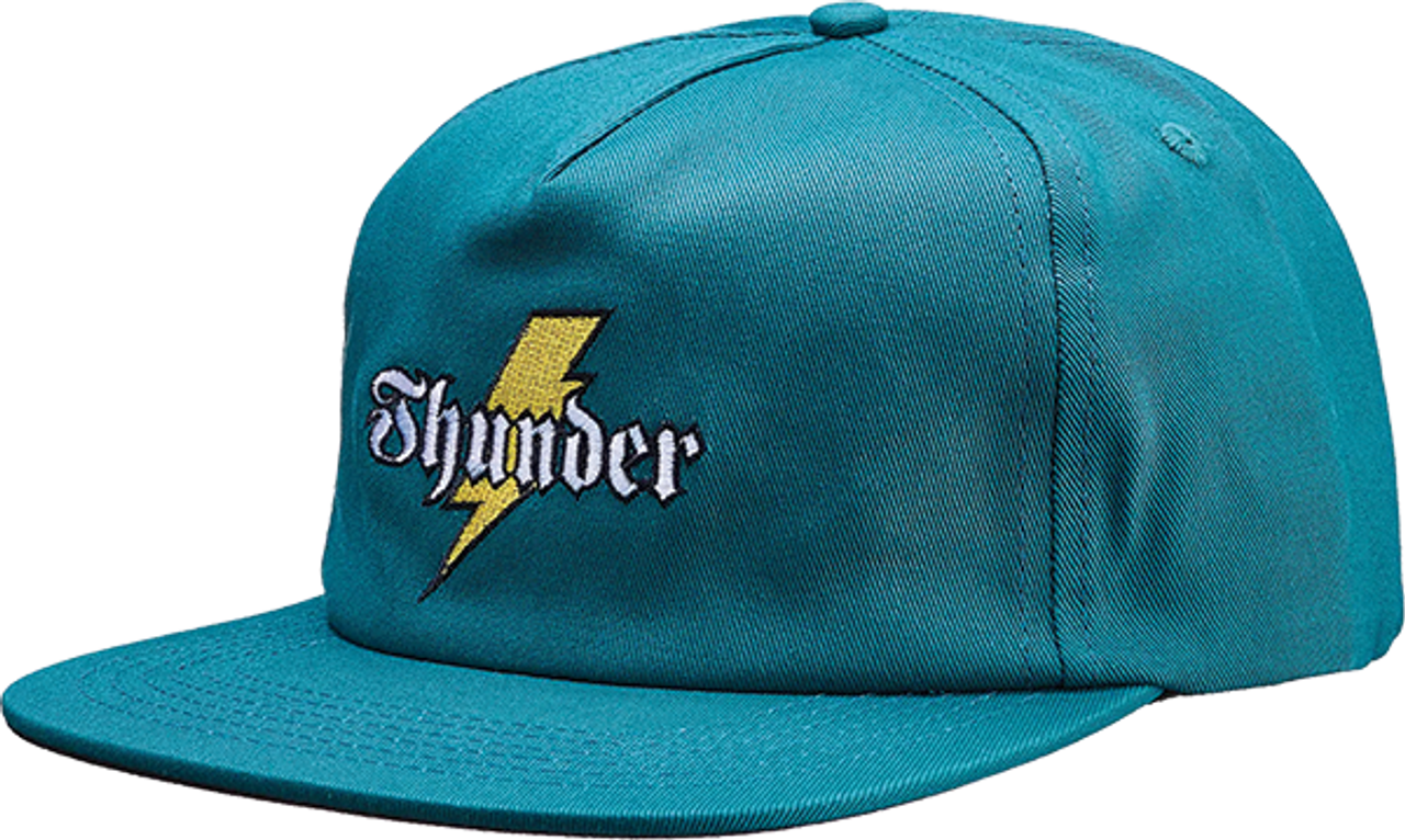 THUNDER BOLT SCRIPT HAT ADJ-TEAL