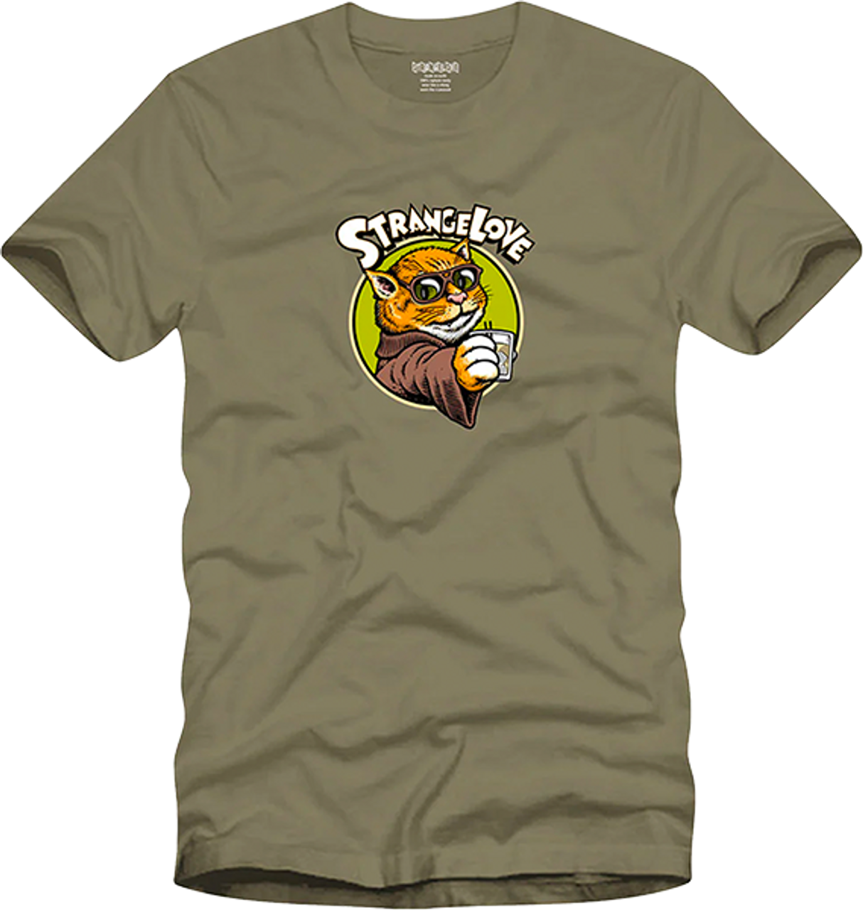 STRANGELOVE CAT SS TSHIRT XLARGE OLIVE