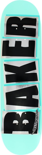 BAKER BRAND LOGO SKATEBOARD DECK-8.25 MINT/BLK