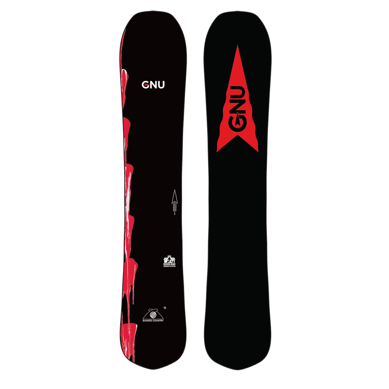 GNU Banked Country Snowboard Black 162