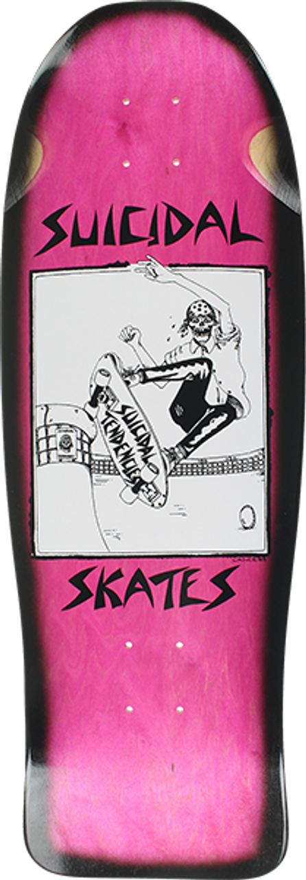 SUICIDAL POOL SKATER SKATE DECK-10.12x30.32 AST/BLK FADE