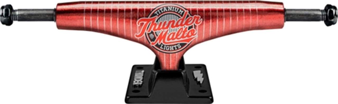 Thunder Malto Hi 145 Triple Play Red Titanium Skateboard Trucks