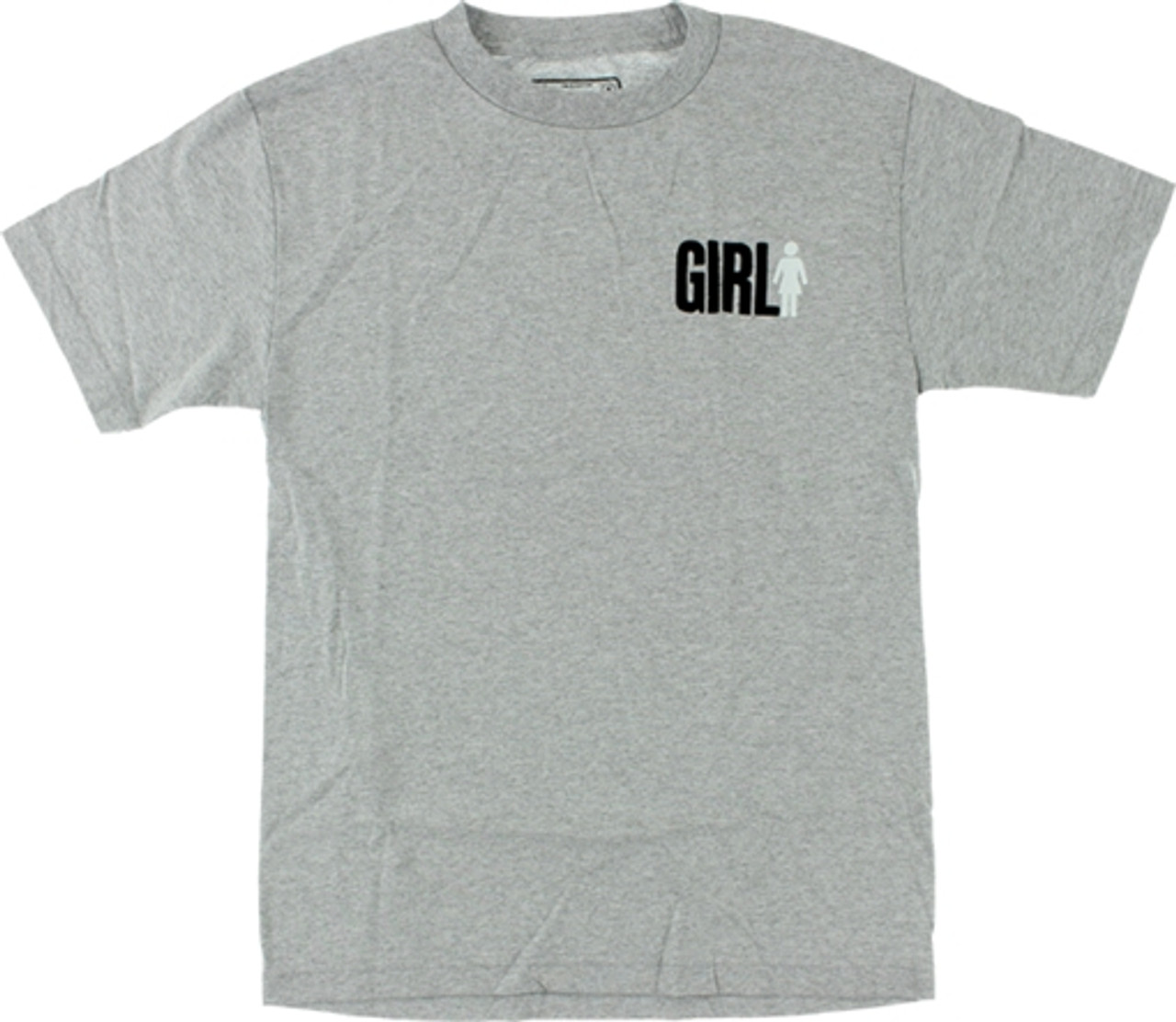 GIRL BIG GIRL DUO SS TSHIRT SMALL HEATHER GREY