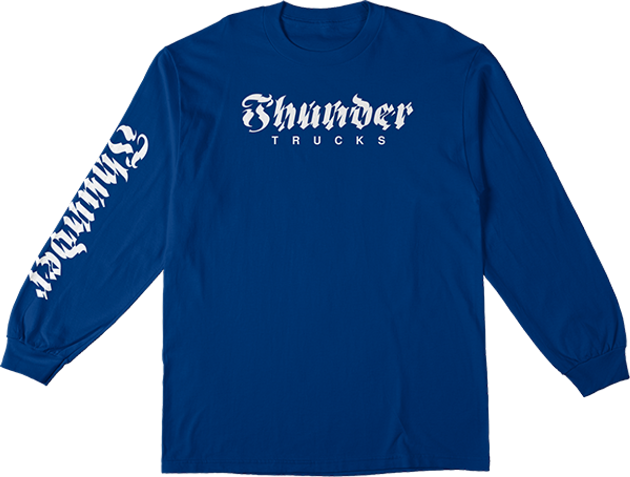 THUNDER AFTRSHCK SLEEVE LS SMALL ROYAL/WHT