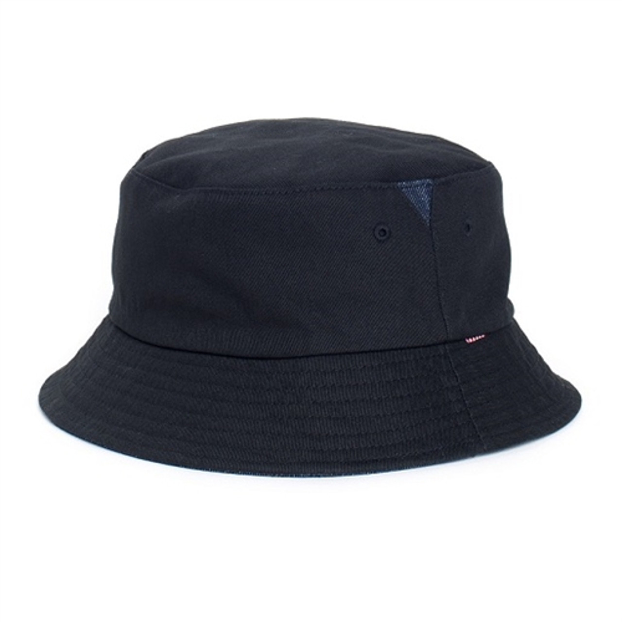 Herschel Lake Bucket Hat Black Blue Denim S/M