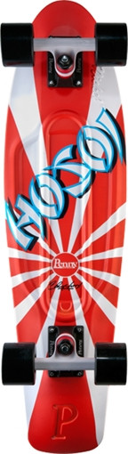 PENNY HOSOI 27" NICKEL Skateboard Complete RISING SUN RED .pc