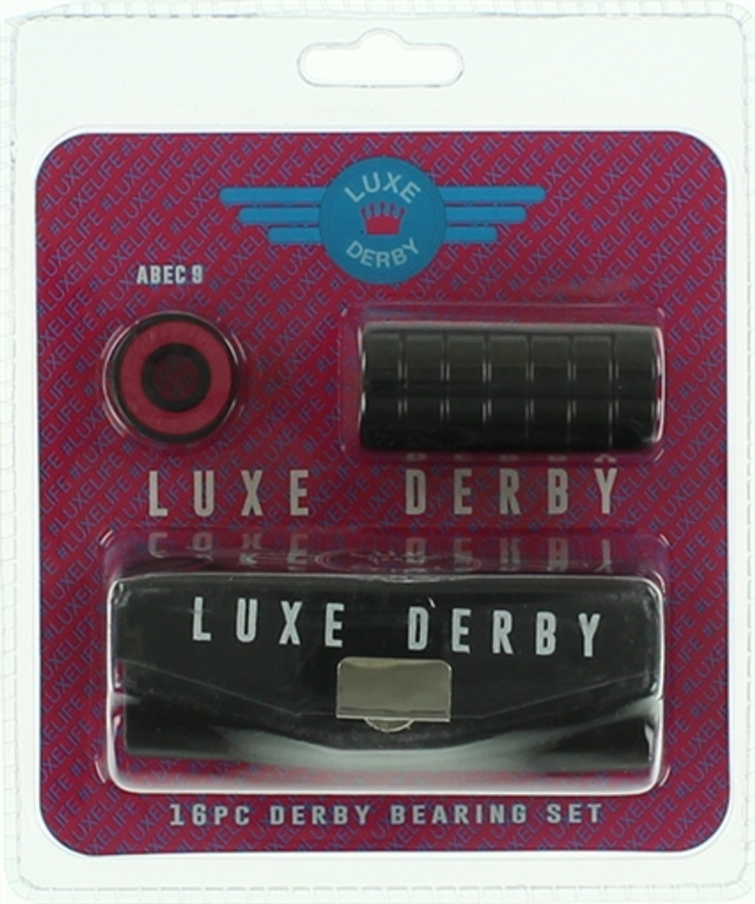 LUXE ABEC-9 SKATE DERBY BEARINGS 1-SET(16 bearings)