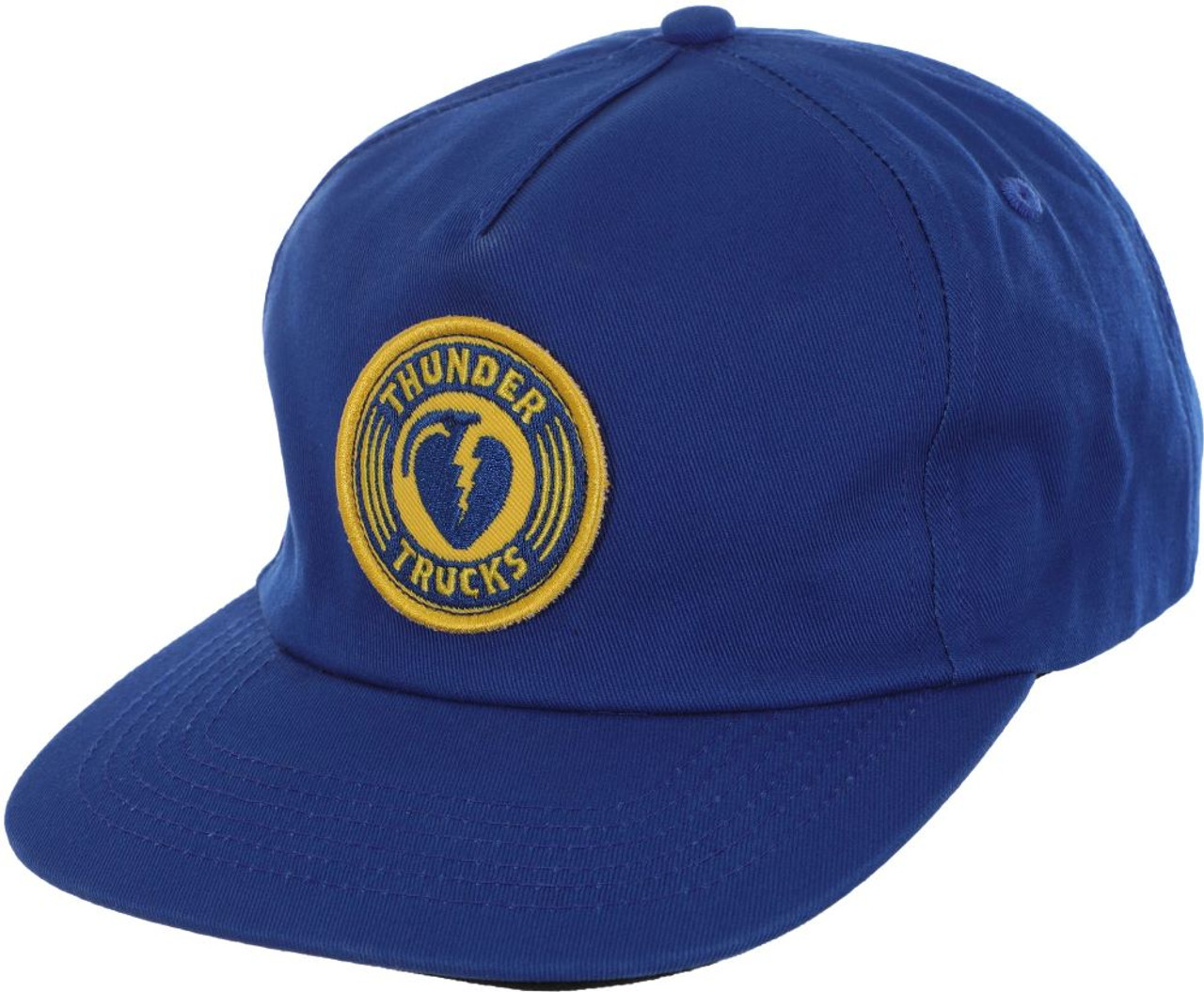 Thunder Charged Grenade Hat Blue Gold Snapback