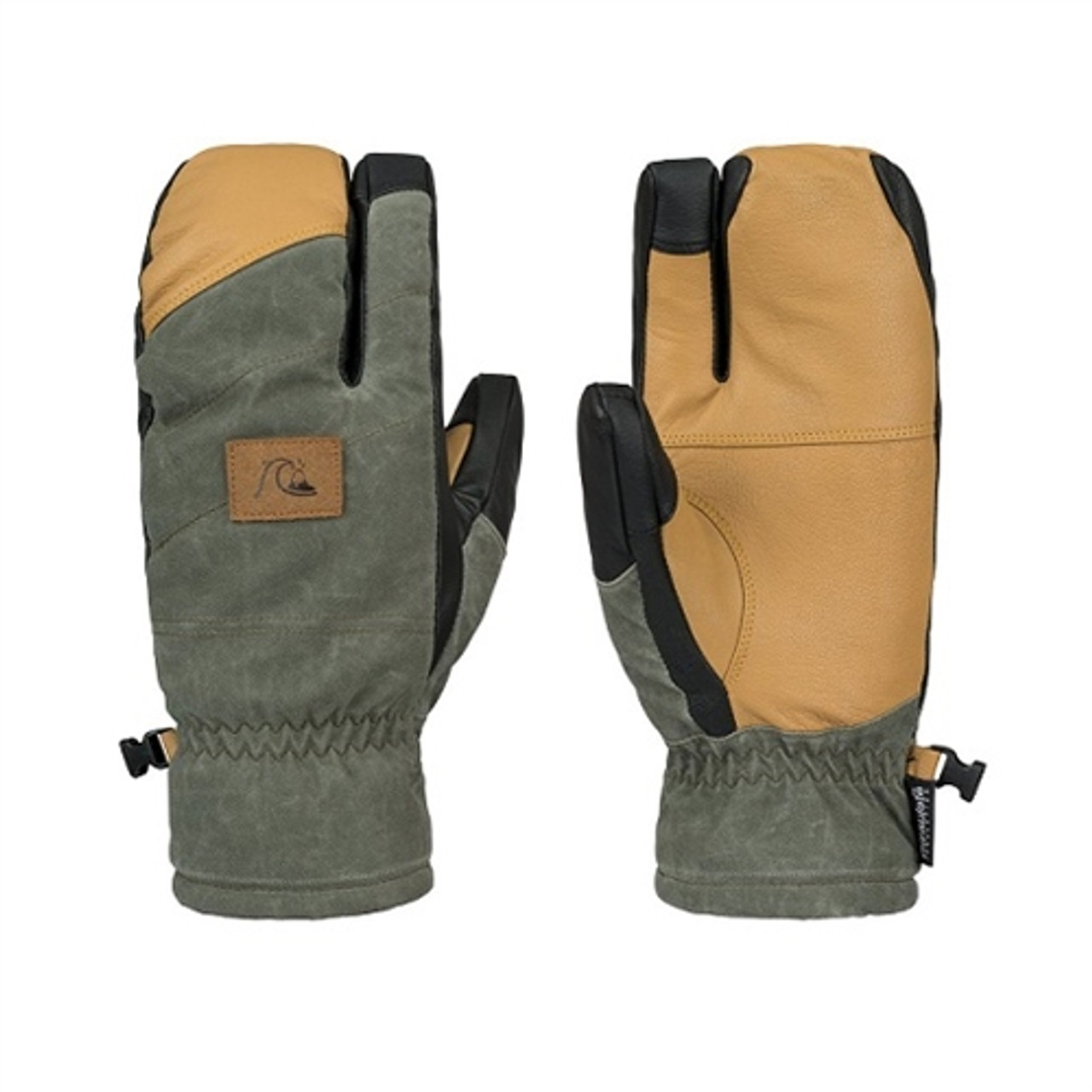 Quiksilver Trigg Snow Mittens Forest Nght Green XL