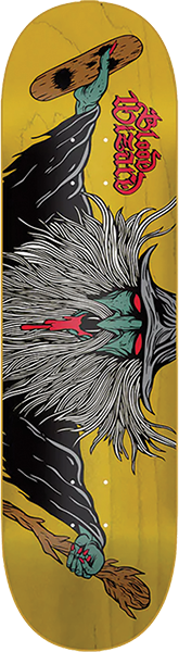 BLOOD WIZARD FLYING WIZARD SKATEBOARD DECK-8.0 ASSORTED COLOR w/ grip