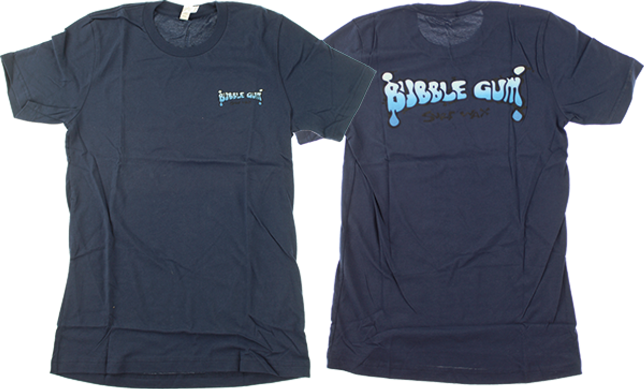 BUBBLE GUM GRADIENT BLUE LOGO SS L-NAVY HEATHER