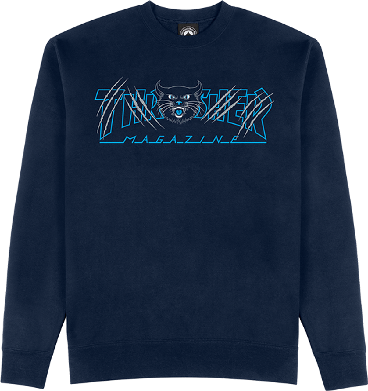 THRASHER GATO CREW/SWT SMALL-NAVY