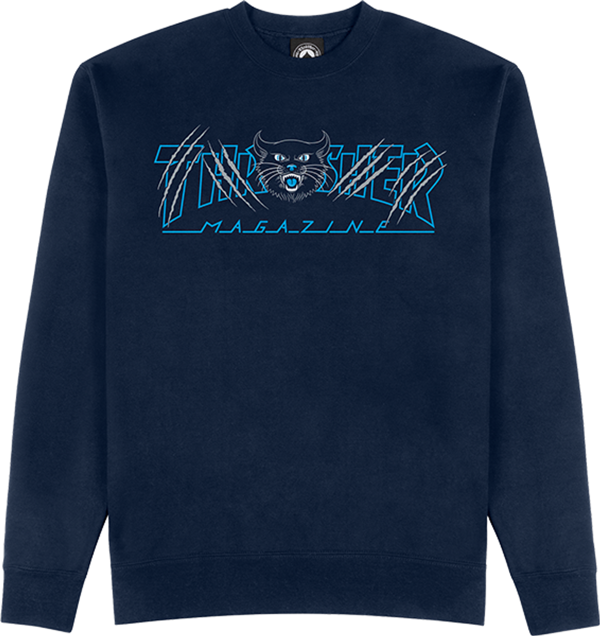 THRASHER GATO CREW/SWT MEDIUM-NAVY