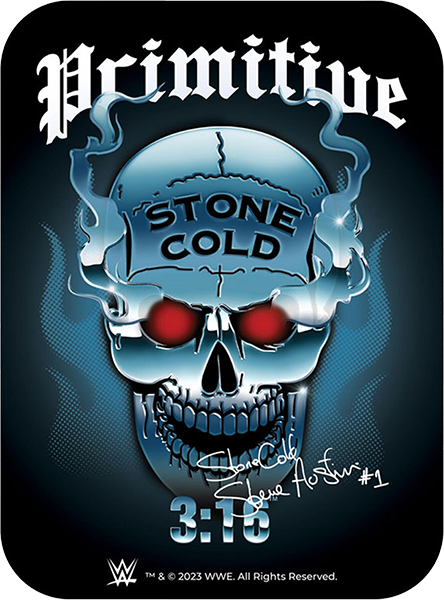 PRIMITIVE AUSTIN CHROME STICKER BLACK