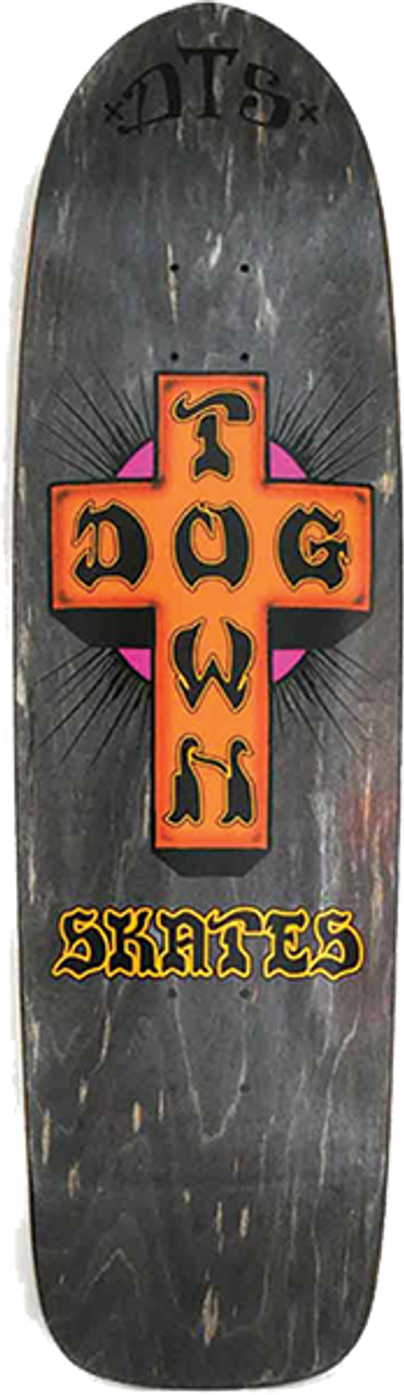 DOGTOWN BIG BOY SKATE DECK-9.04x32.46 BLK STAIN/ORG